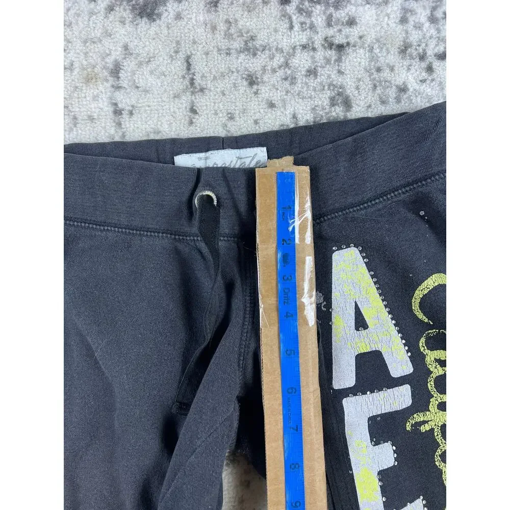 Vintage Aeropostale Sweatpants Adult Medium Black Y2k Baggy Fit